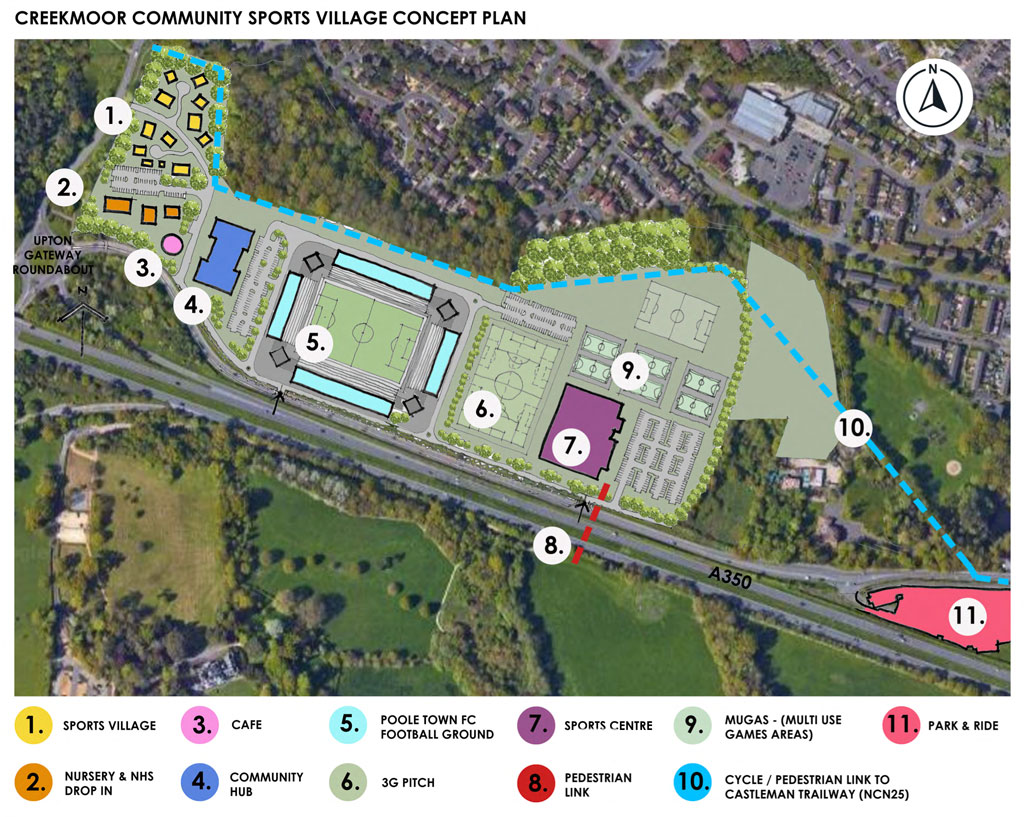 Creekmoor Sports Village Plan Layout